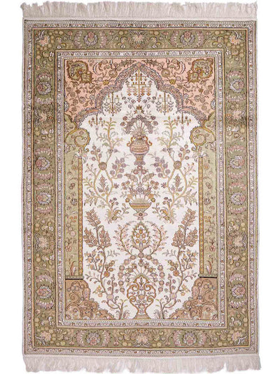 Seta cinese Tappeto 123x181cm - Tappeto orientale
