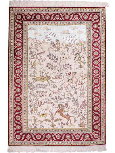 Seta cinese Tappeto 125x183cm - Tappeto orientale