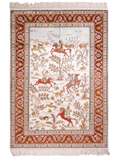 Seta cinese Tappeto 125x184cm - Tappeto orientale