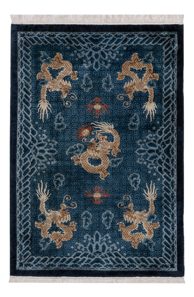 Seta cinese Tappeto 123x187cm - Tappeto orientale