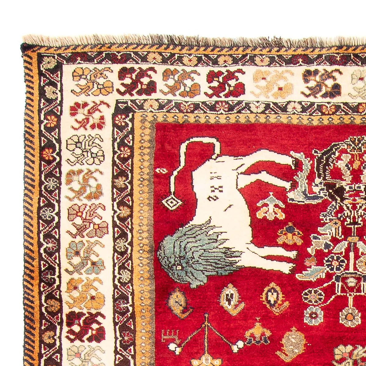 Tappeto Gabbeh - Kashkuli Persero - 265 x 171 cm - rosso