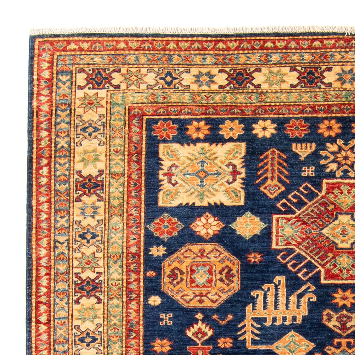 Tappeto Ziegler - Kazak - 242 x 165 cm - blu scuro