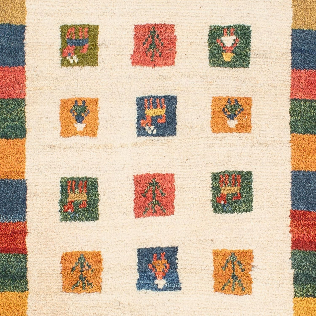 Tappeto Gabbeh - Persero - 122 x 76 cm - multicolore