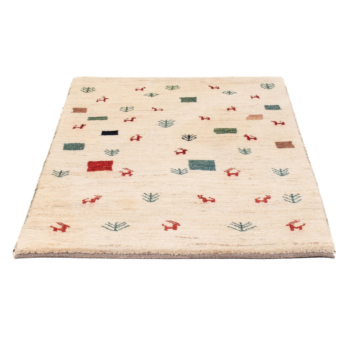 Tappeto Gabbeh - Persero - 124 x 83 cm - multicolore