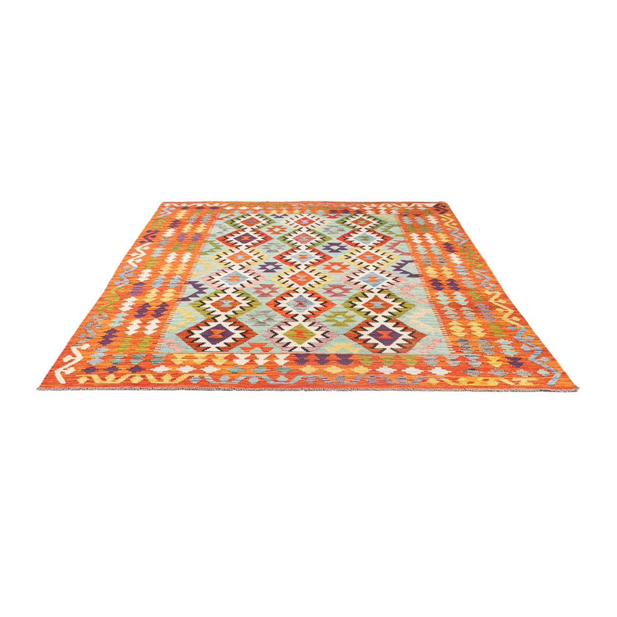 Tappeto Kelim - Splash - 247 x 176 cm - multicolore