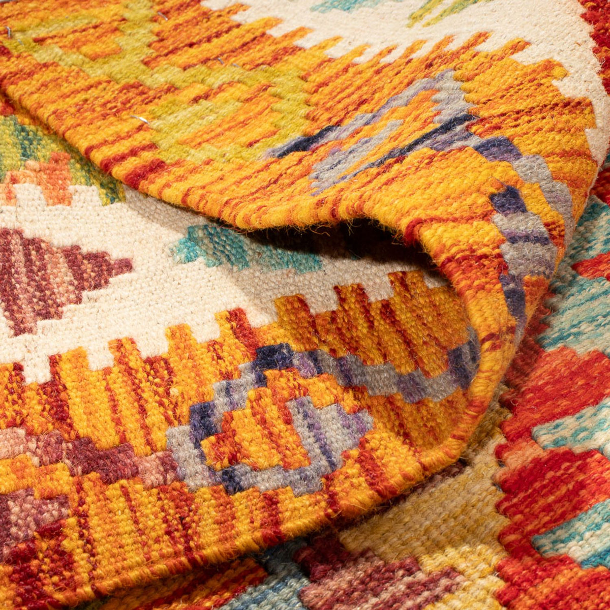 Tappeto Kelim - Splash - 190 x 123 cm - multicolore