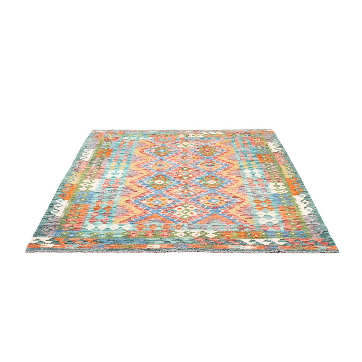 Tappeto Kelim - Splash - 196 x 152 cm - multicolore