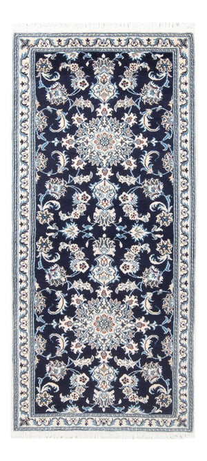Tappeto corsia Tappeto Persero - Nain - 190 x 79 cm - blu scuro