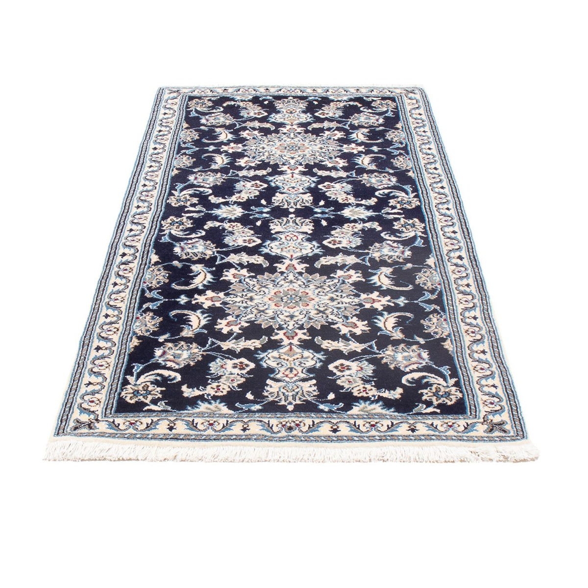 Tappeto corsia Tappeto Persero - Nain - 190 x 79 cm - blu scuro