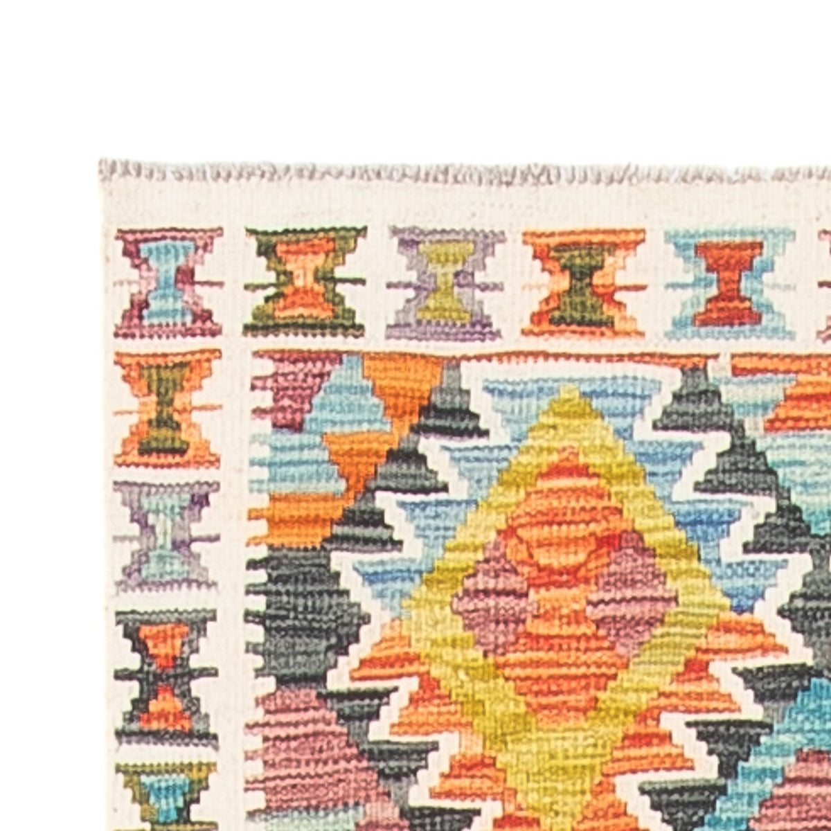 Tappeto corsia Tappeto Kelim - Splash - 281 x 80 cm - multicolore