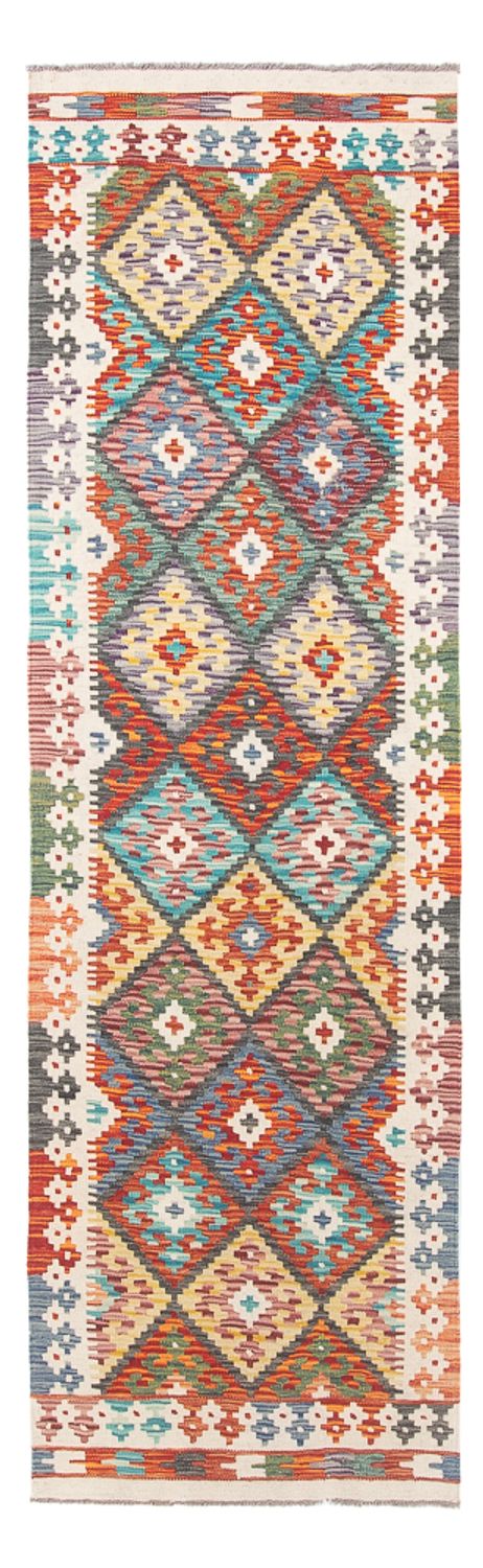 Tappeto corsia Tappeto Kelim - Splash - 255 x 74 cm - multicolore