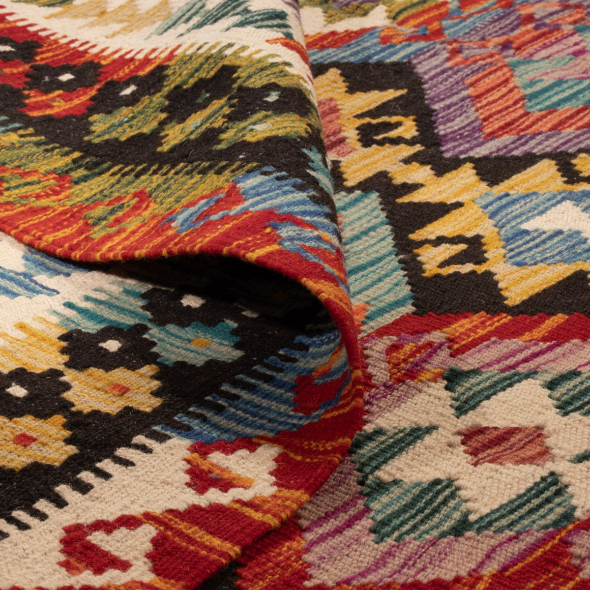 Tappeto Kelim - Splash - 250 x 163 cm - multicolore