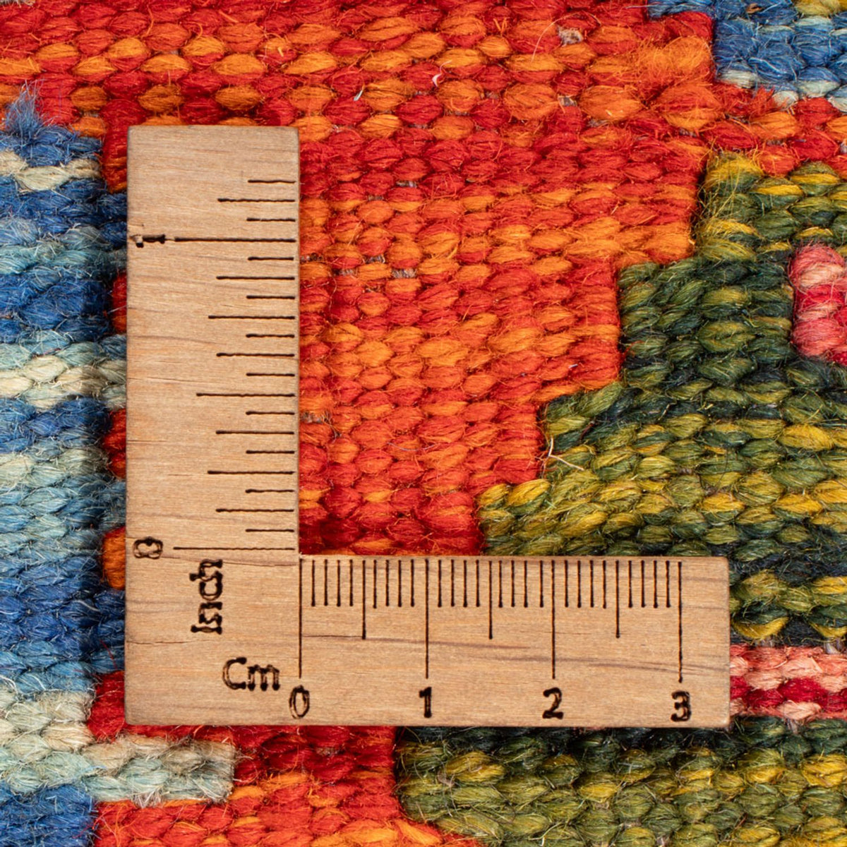 Tappeto Kelim - Splash quadrato - 154 x 152 cm - multicolore