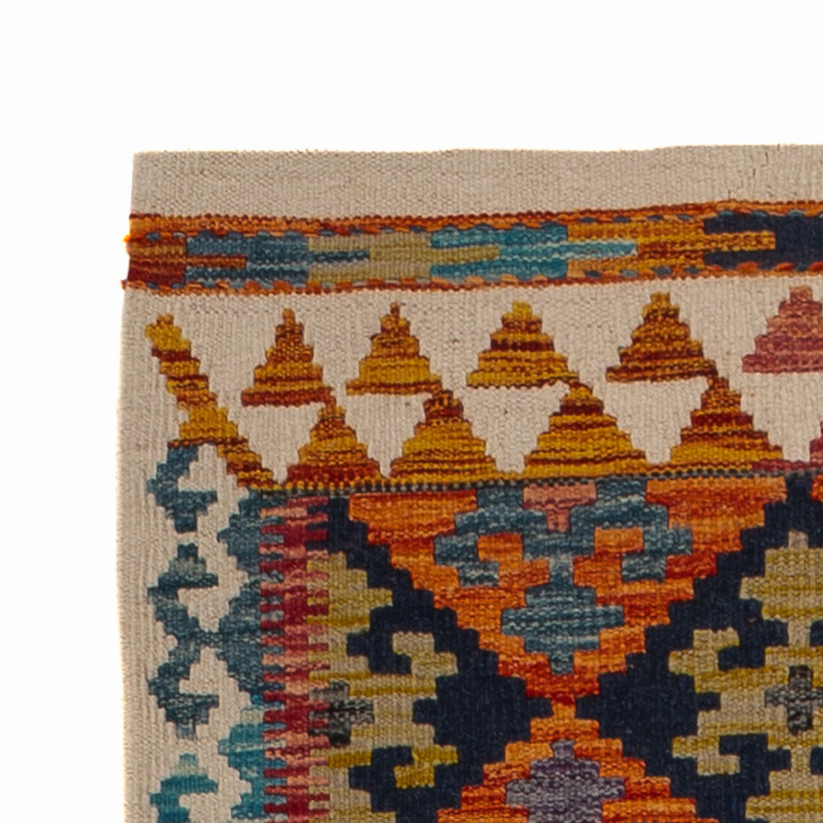 Tappeto corsia Tappeto Kelim - Splash - 199 x 76 cm - multicolore