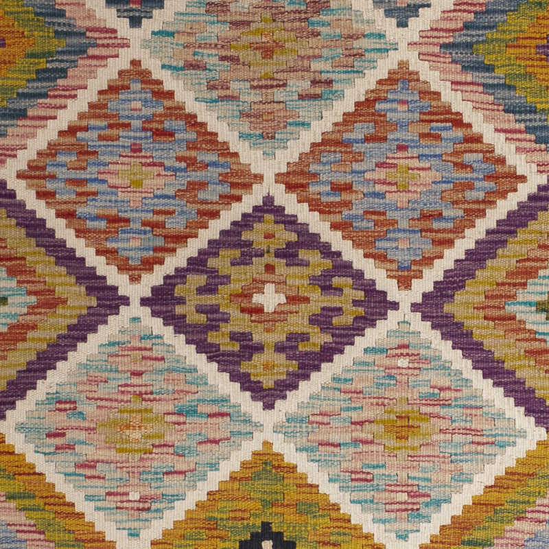 Tappeto corsia Tappeto Kelim - Splash - 195 x 95 cm - multicolore