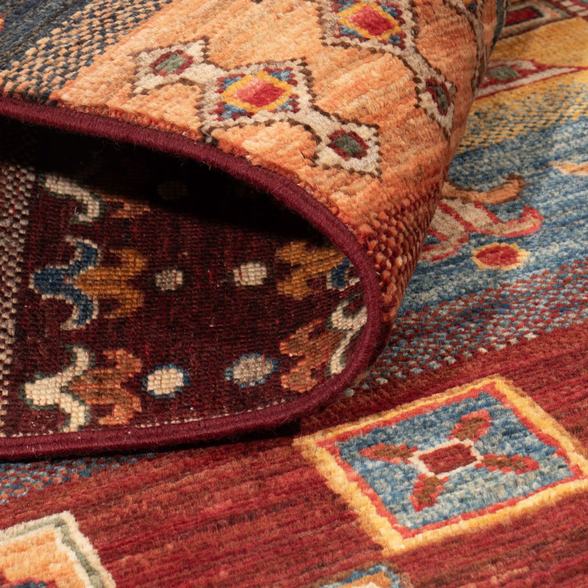 Tappeto Gabbeh - Loribaft Persero - 143 x 105 cm - multicolore