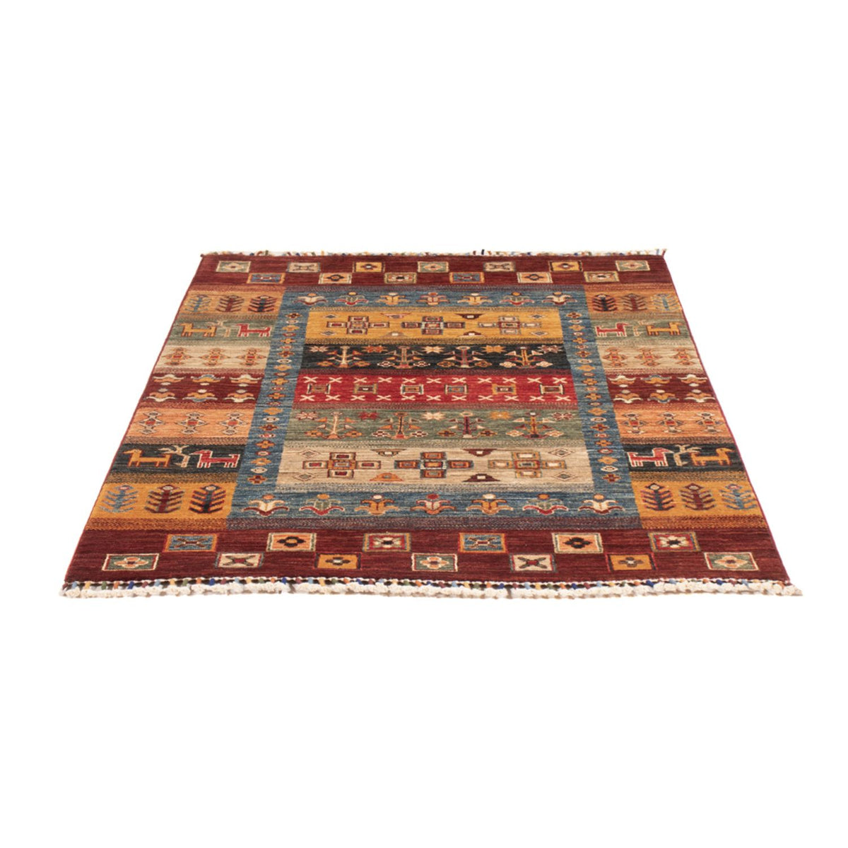 Tappeto Gabbeh - Loribaft Persero - 143 x 105 cm - multicolore