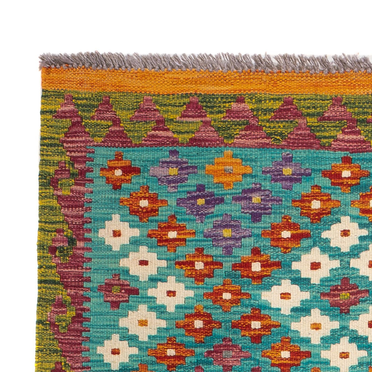 Tappeto Kelim - Splash - 131 x 92 cm - multicolore