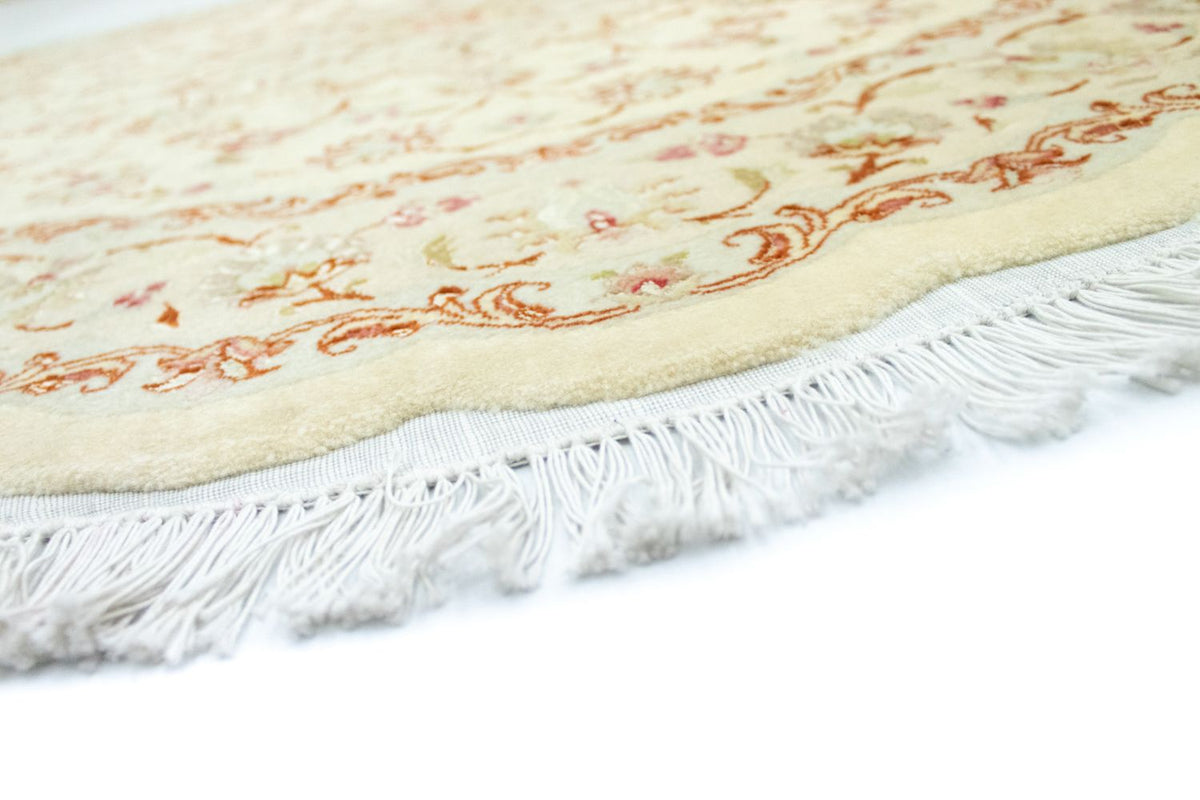 Tappeto Persero - Tabriz - Premio rotondo - 148 x 148 cm - beige