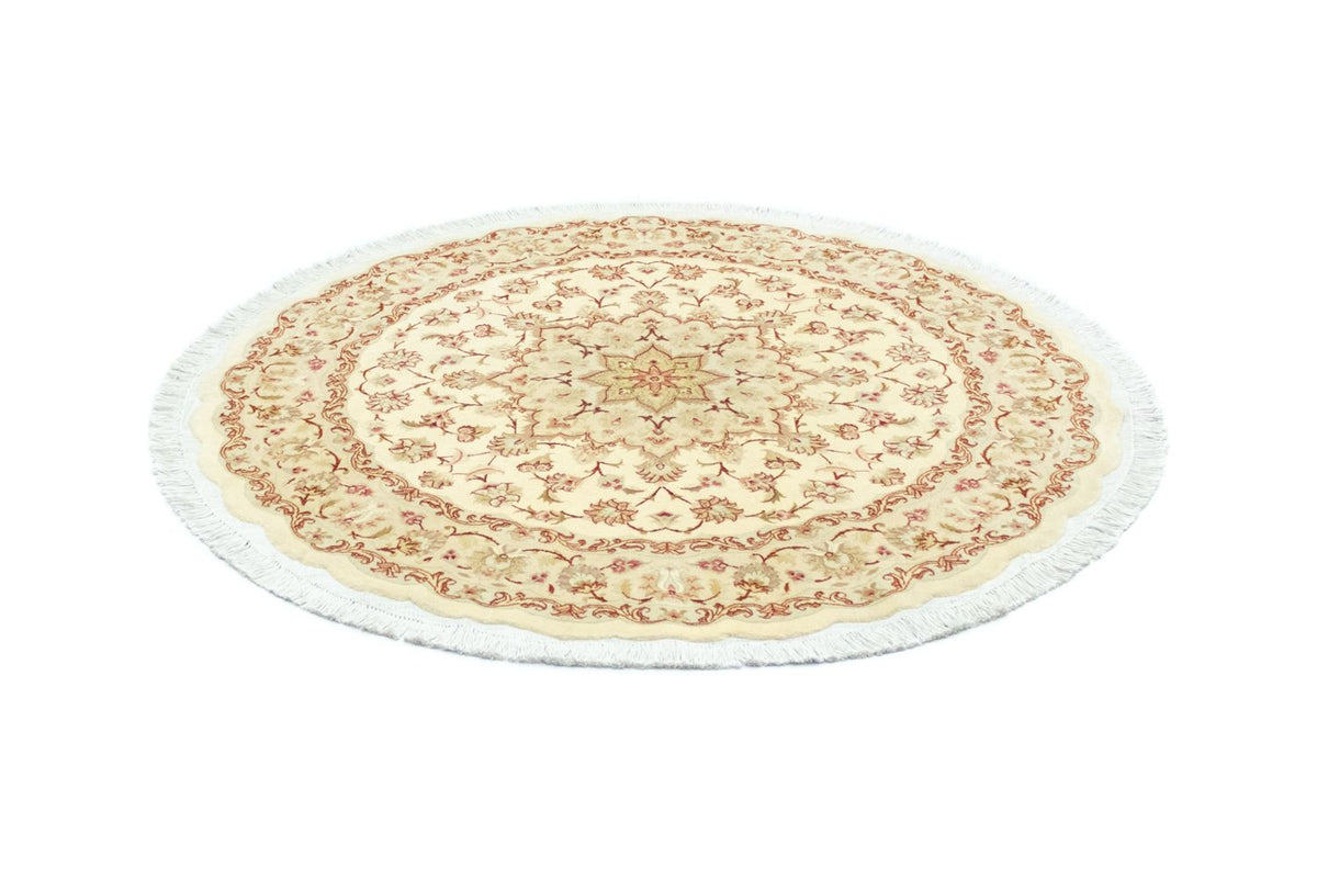 Tappeto Persero - Tabriz - Premio rotondo - 148 x 148 cm - beige