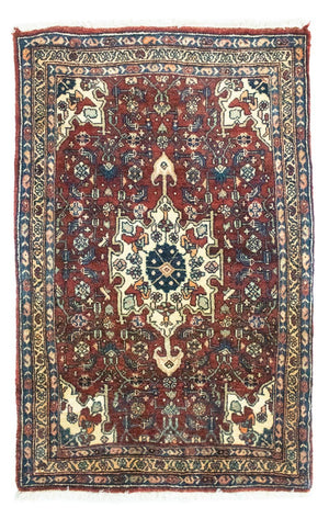 Tappeto Persero - Bidjar - 101 x 68 cm - rosso
