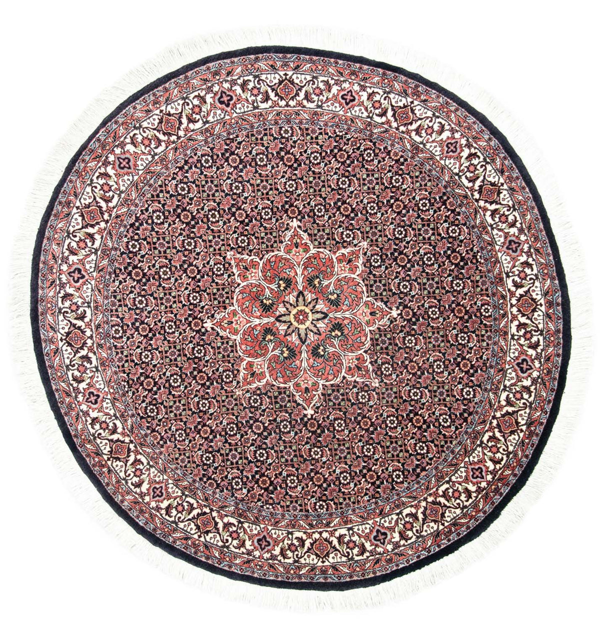 Tappeto Persero - Bidjar rotondo - 155 x 155 cm - blu