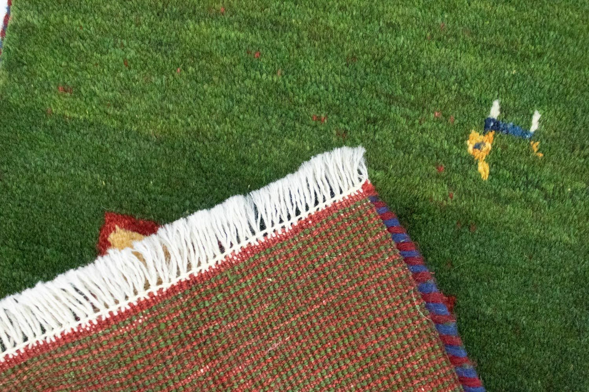 Tappeto Gabbeh - Persero - 60 x 40 cm - verde