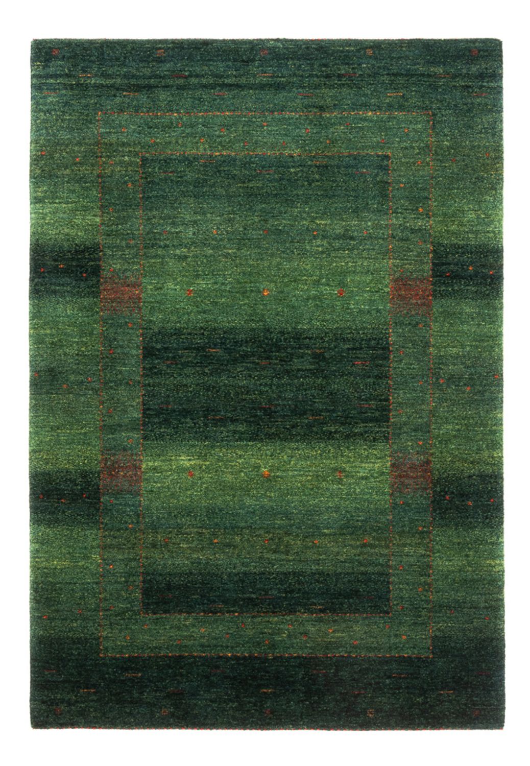Tappeto Gabbeh - Loribaft Persero - 164 x 110 cm - verde