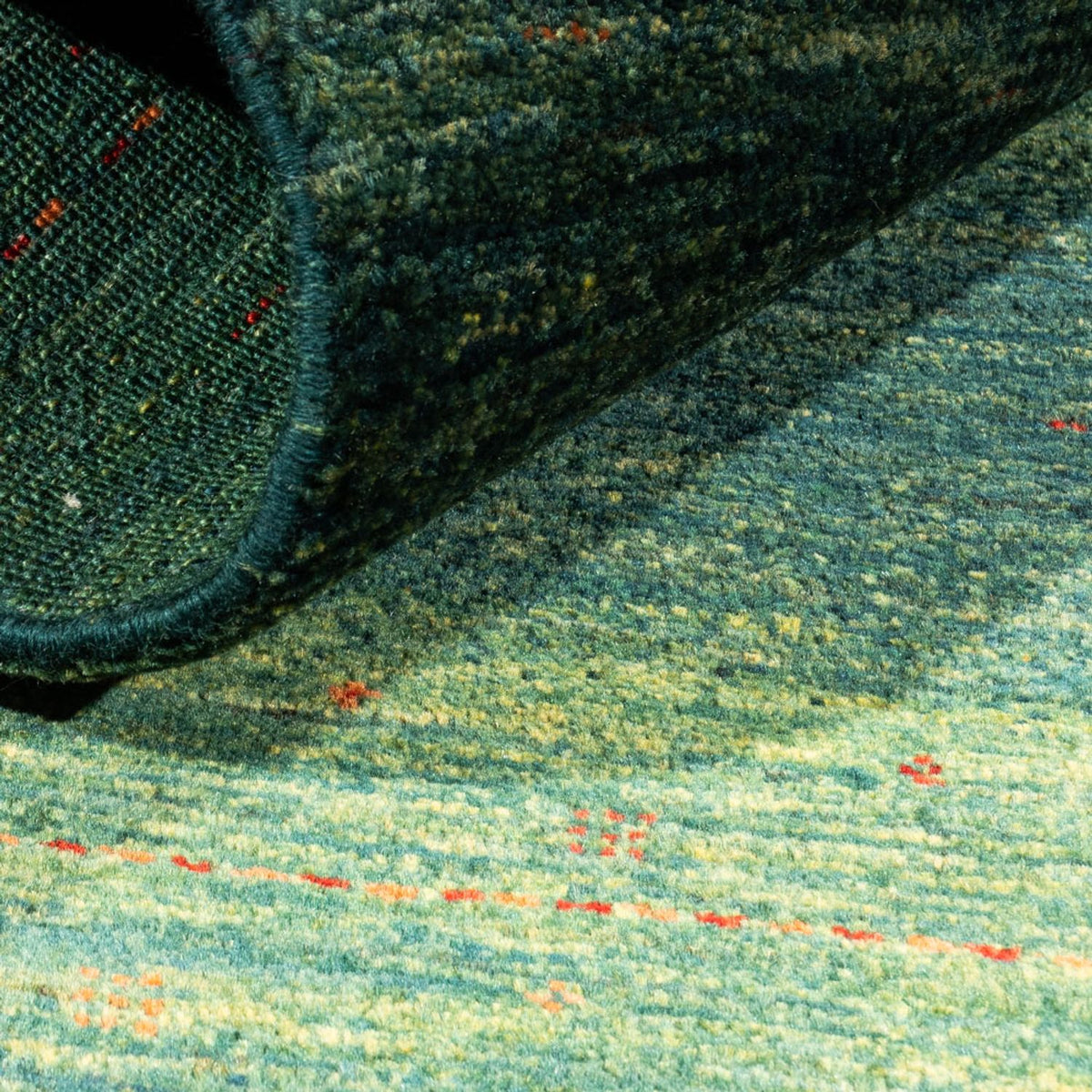 Tappeto Gabbeh - Loribaft Persero - 123 x 78 cm - verde