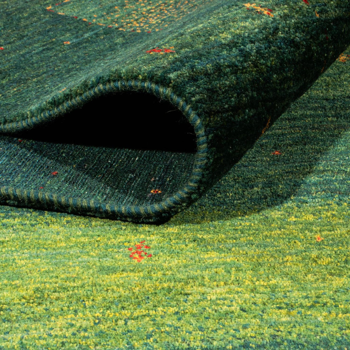 Tappeto Gabbeh - Loribaft Persero - 314 x 233 cm - verde