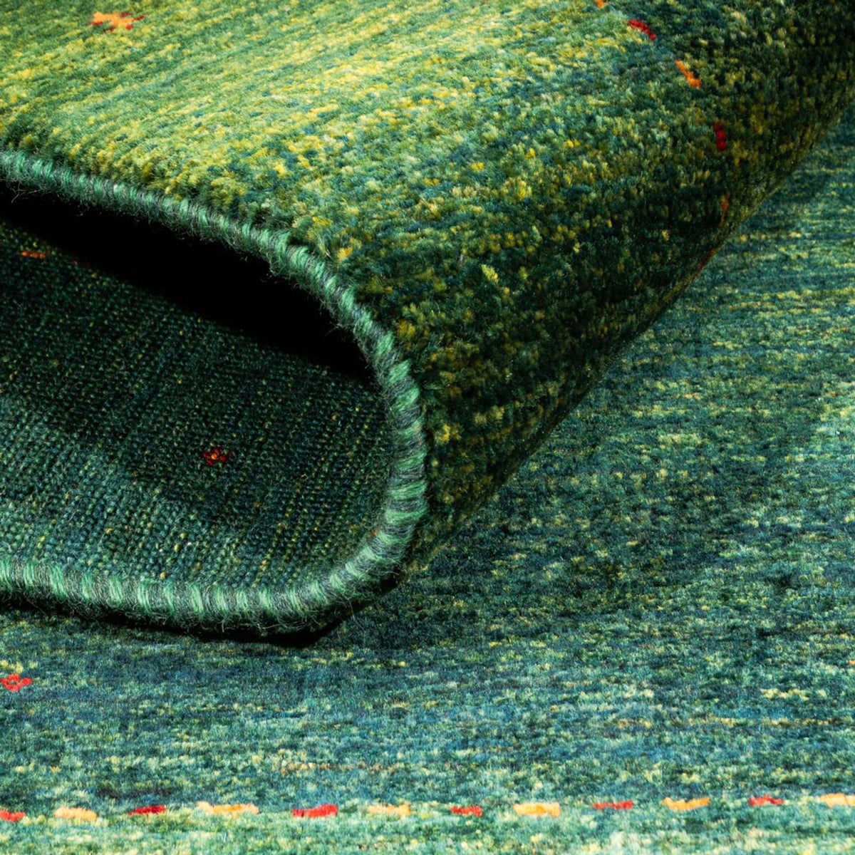 Tappeto Gabbeh - Loribaft Persero - 182 x 128 cm - verde