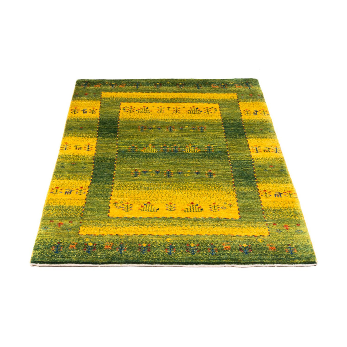 Tappeto Gabbeh - Loribaft Persero - 128 x 76 cm - verde