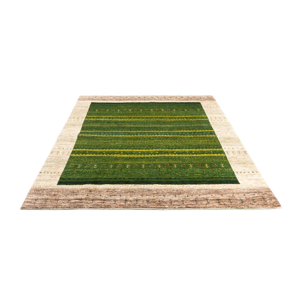 Tappeto Gabbeh - Loribaft Persero - 238 x 180 cm - verde