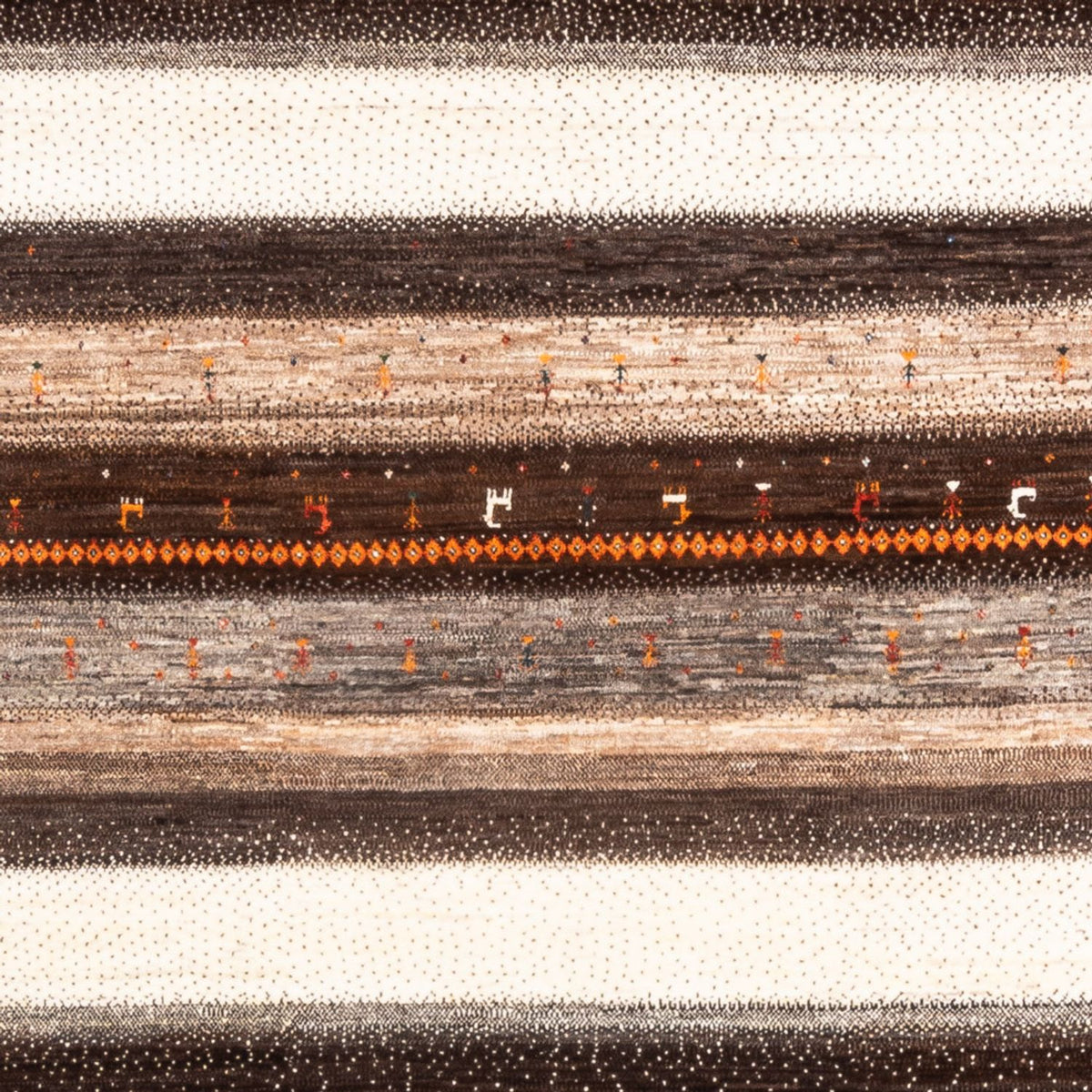 Tappeto Gabbeh - Loribaft Persero - Reale quadrato  - 198 x 212 cm - naturale