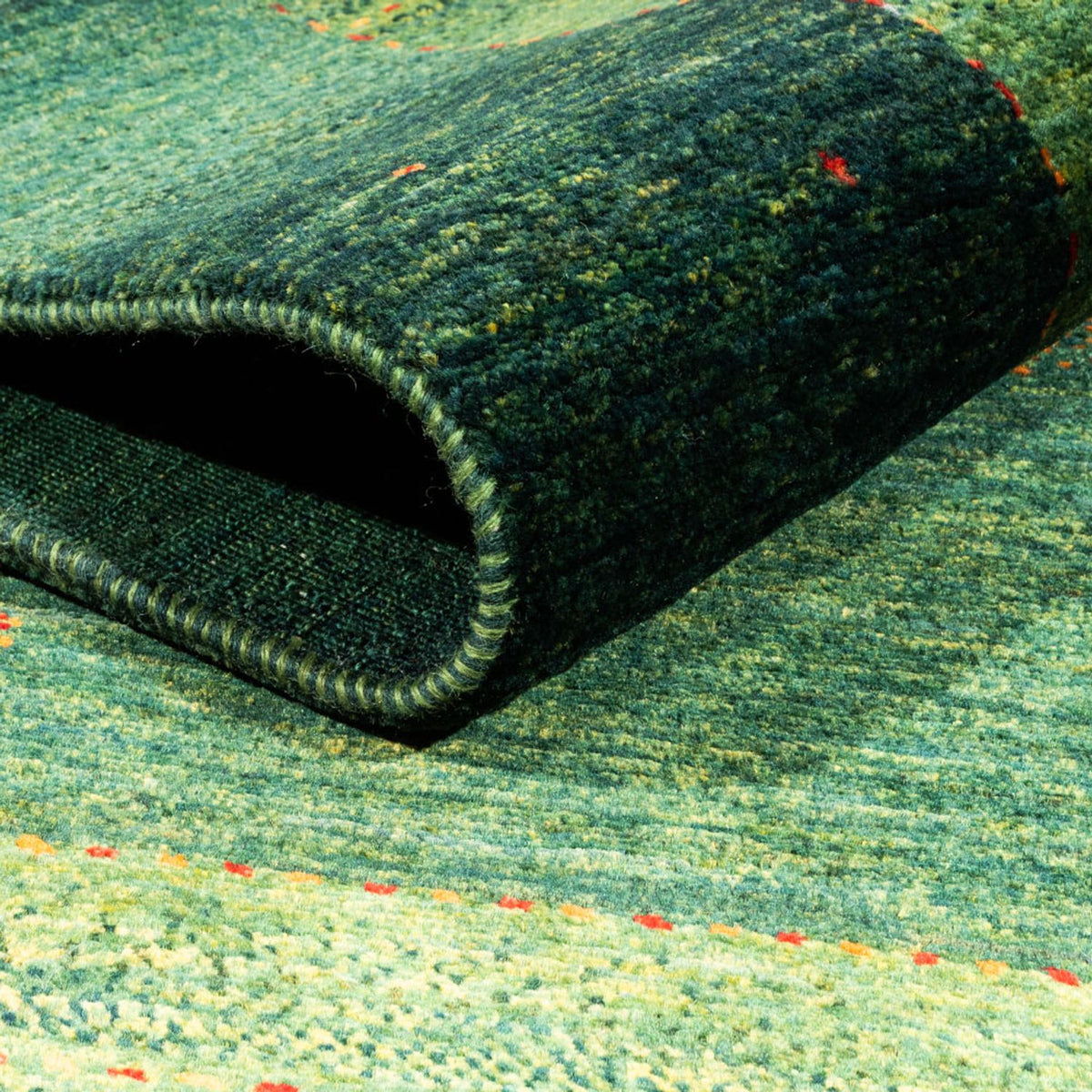 Tappeto Gabbeh - Loribaft Persero - 190 x 132 cm - verde