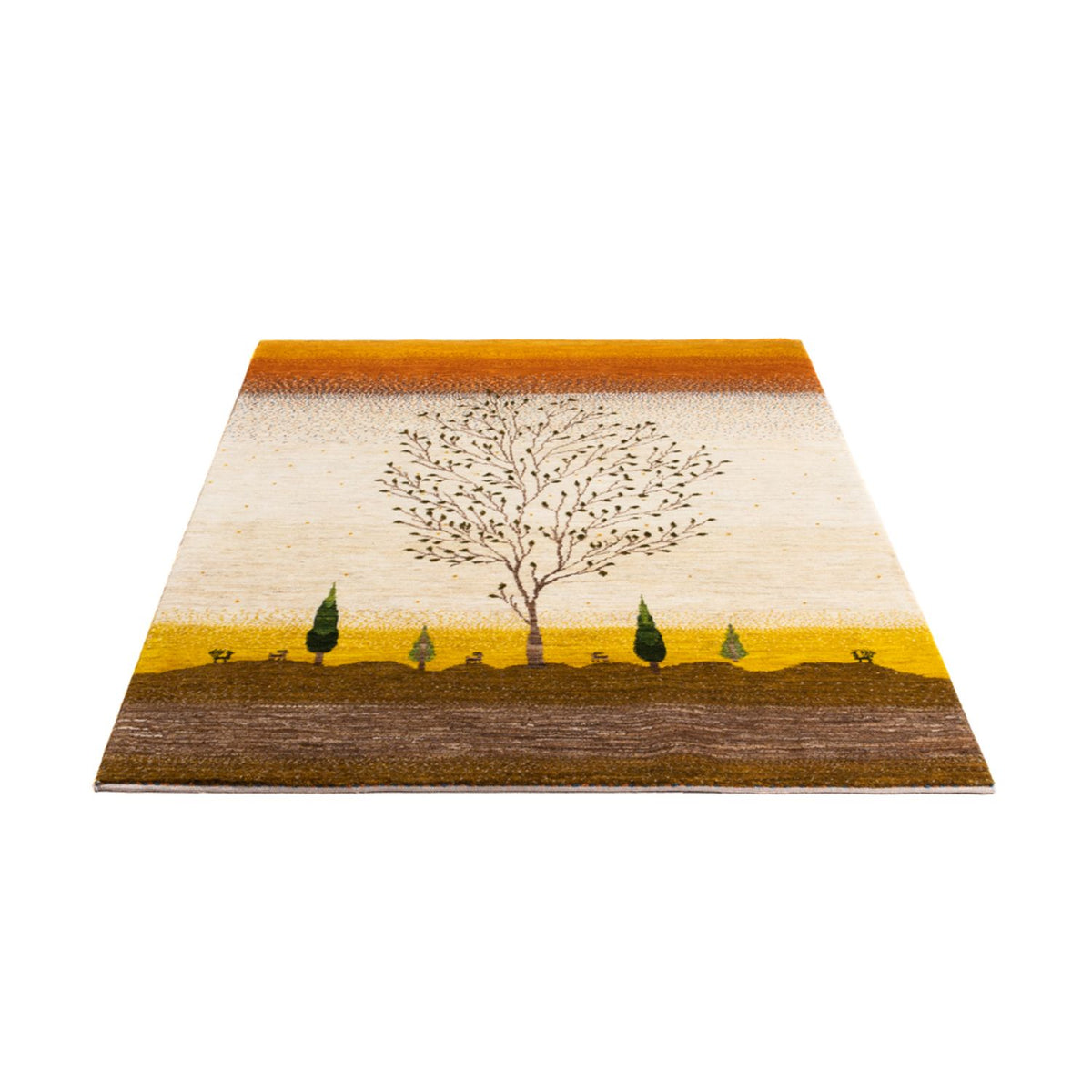 Tappeto Gabbeh - Loribaft Persero - 175 x 129 cm - oro