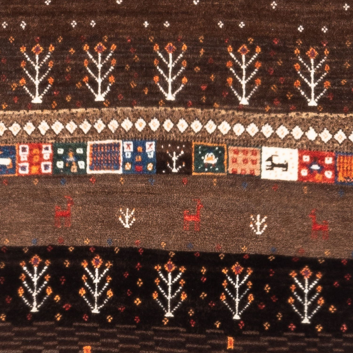 Tappeto Gabbeh - Loribaft Persero - Reale - 130 x 86 cm - multicolore