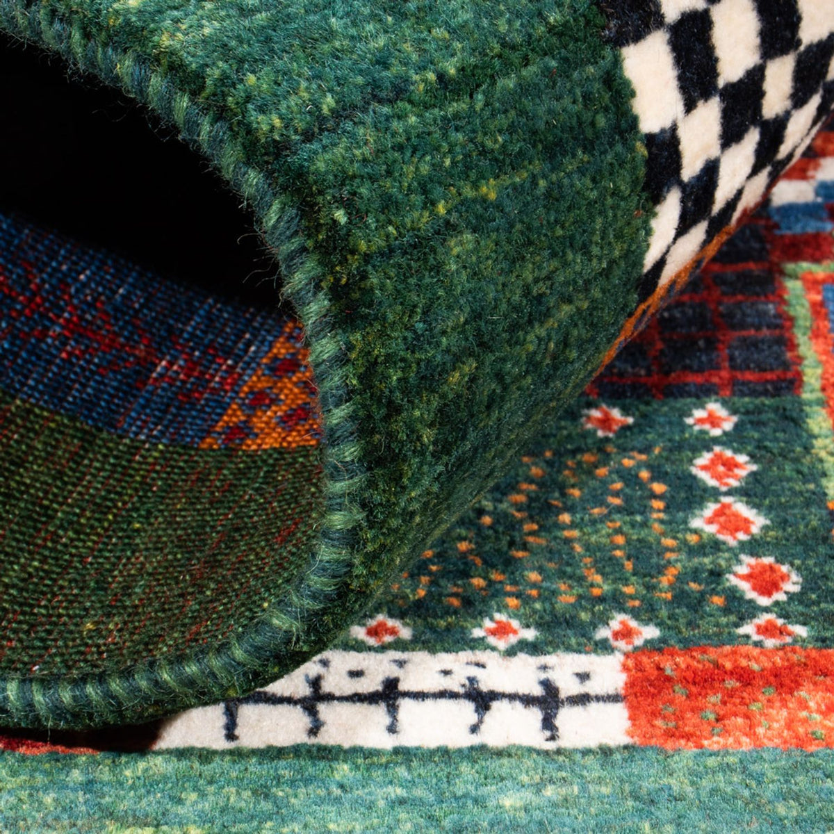 Tappeto Gabbeh - Loribaft Persero - Reale - 118 x 83 cm - multicolore