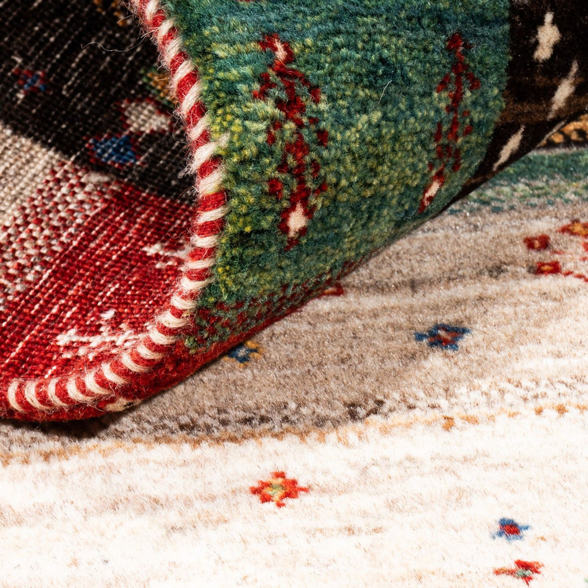 Tappeto Gabbeh - Loribaft Persero - Reale - 124 x 83 cm - multicolore