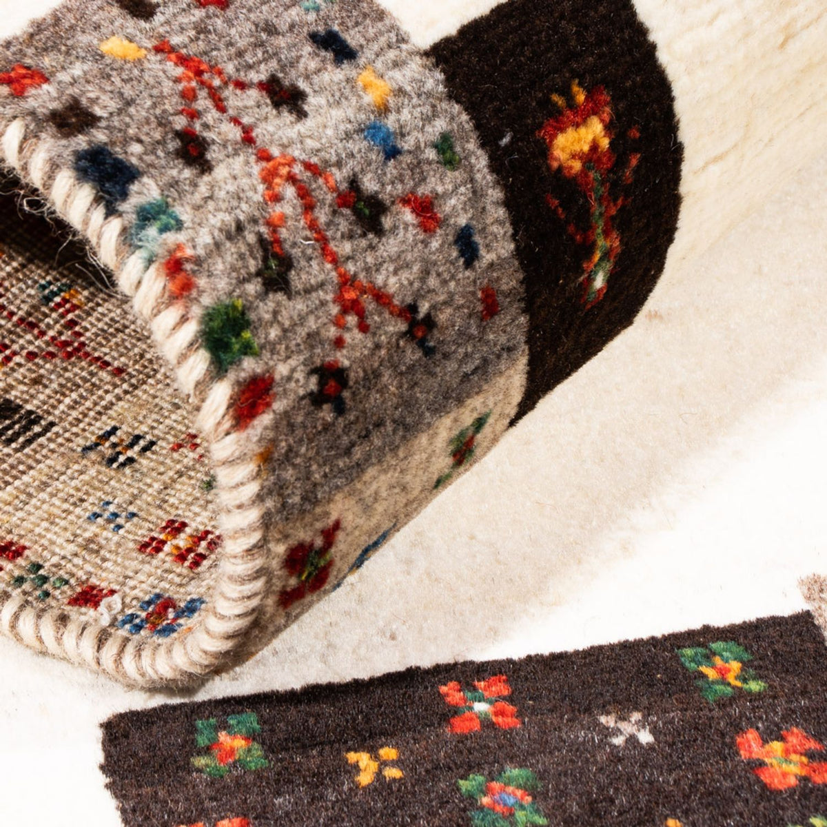 Tappeto Gabbeh - Loribaft Persero - Reale - 125 x 90 cm - crema