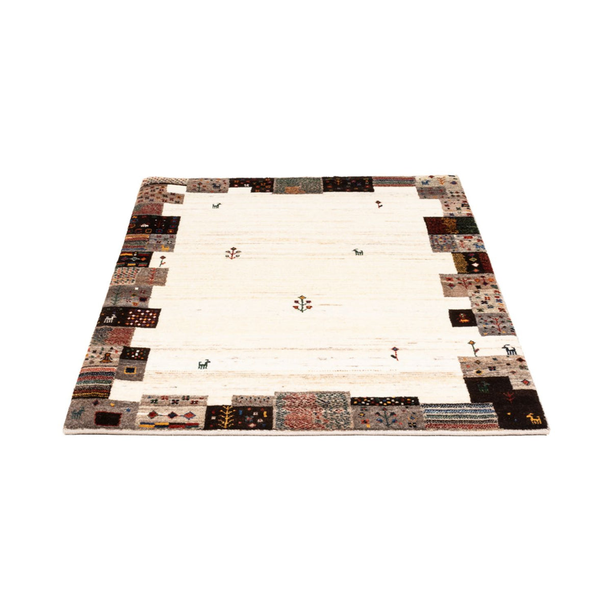 Tappeto Gabbeh - Loribaft Persero - Reale - 125 x 90 cm - crema