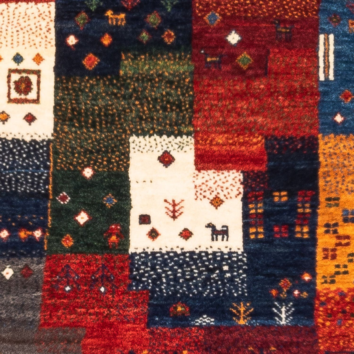 Tappeto Gabbeh - Loribaft Persero - Reale - 132 x 82 cm - multicolore