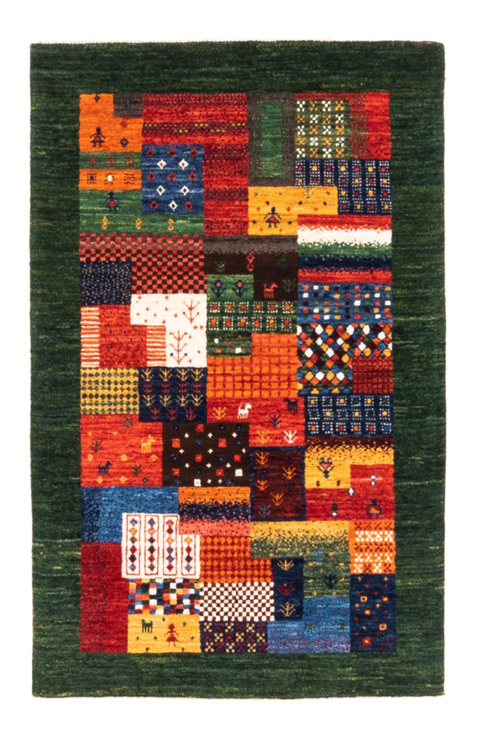 Tappeto Gabbeh - Loribaft Persero - Reale - 127 x 83 cm - verde