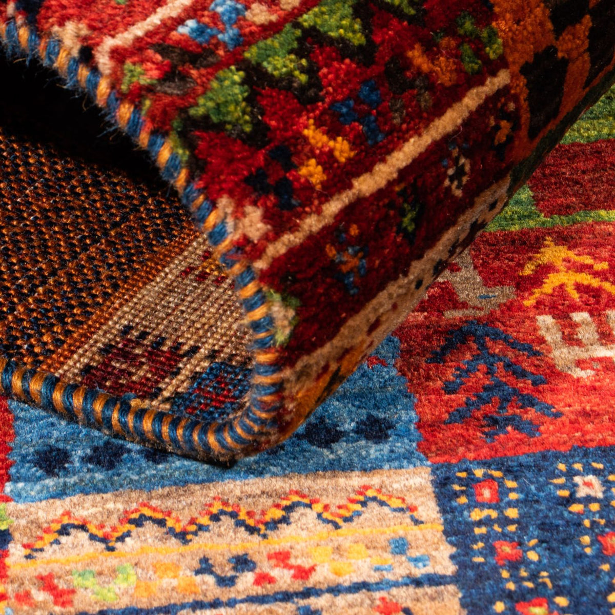 Tappeto Gabbeh - Loribaft Persero - Reale - 124 x 80 cm - multicolore