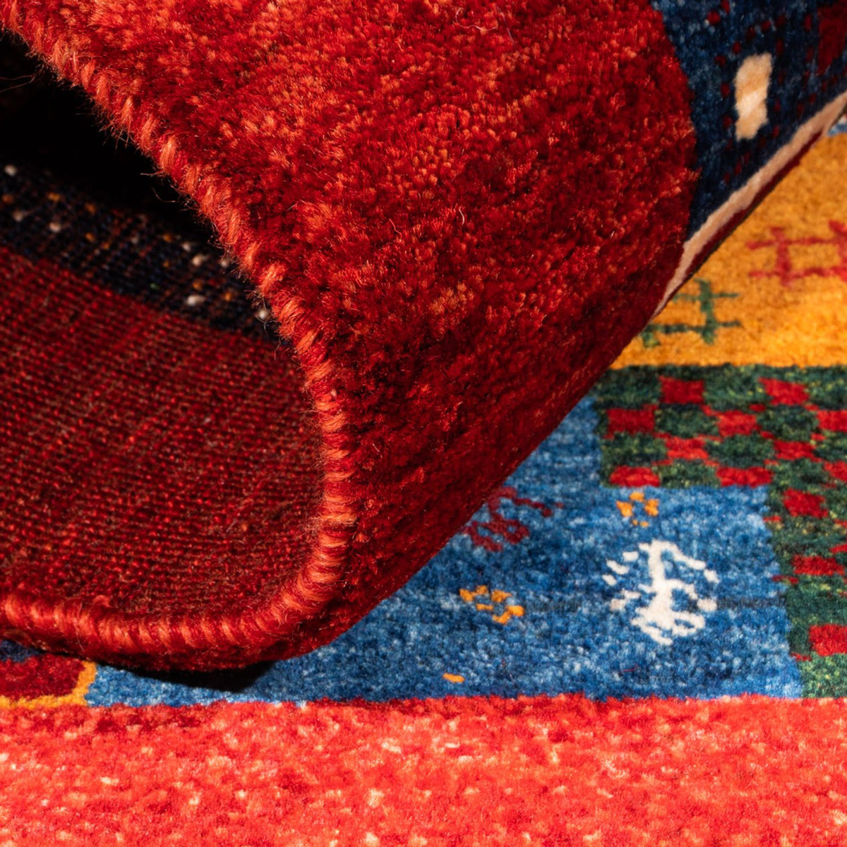 Tappeto Gabbeh - Loribaft Persero - Reale - 132 x 86 cm - multicolore