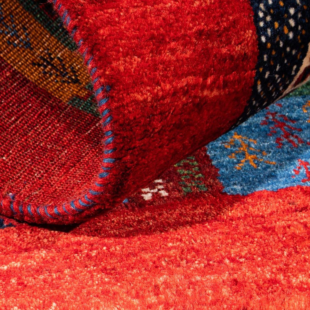 Tappeto Gabbeh - Loribaft Persero - Reale - 122 x 86 cm - multicolore