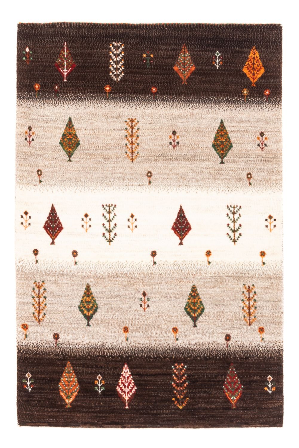 Tappeto Gabbeh - Loribaft Persero - Reale - 126 x 84 cm - grigio