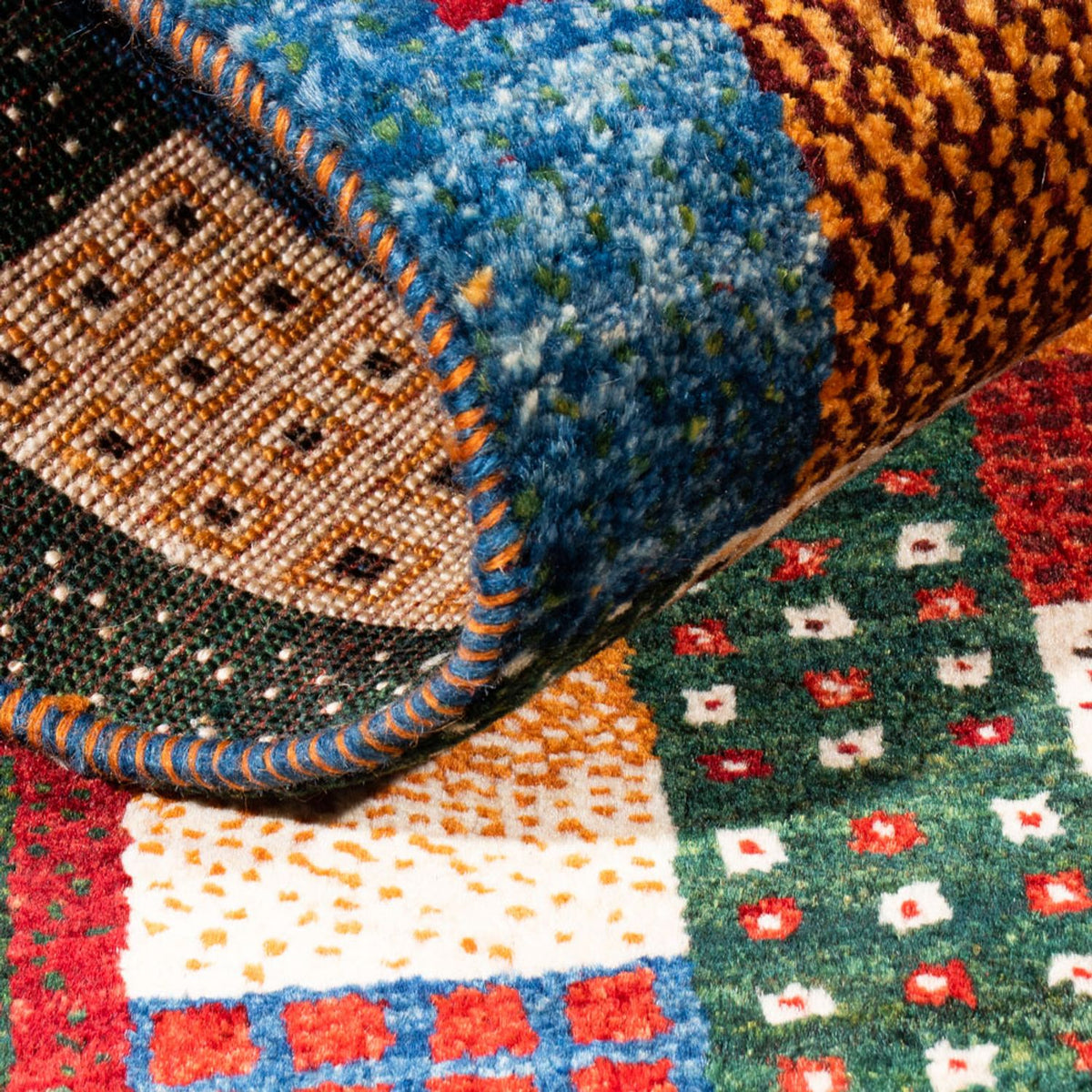 Tappeto Gabbeh - Loribaft Persero - Reale - 132 x 80 cm - multicolore