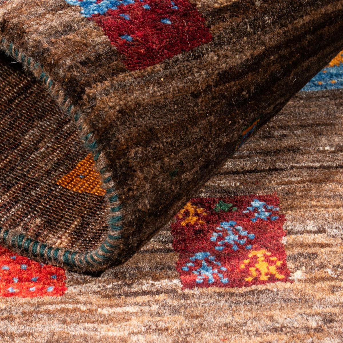 Tappeto Gabbeh - Loribaft Persero - Reale - 119 x 82 cm - grigio