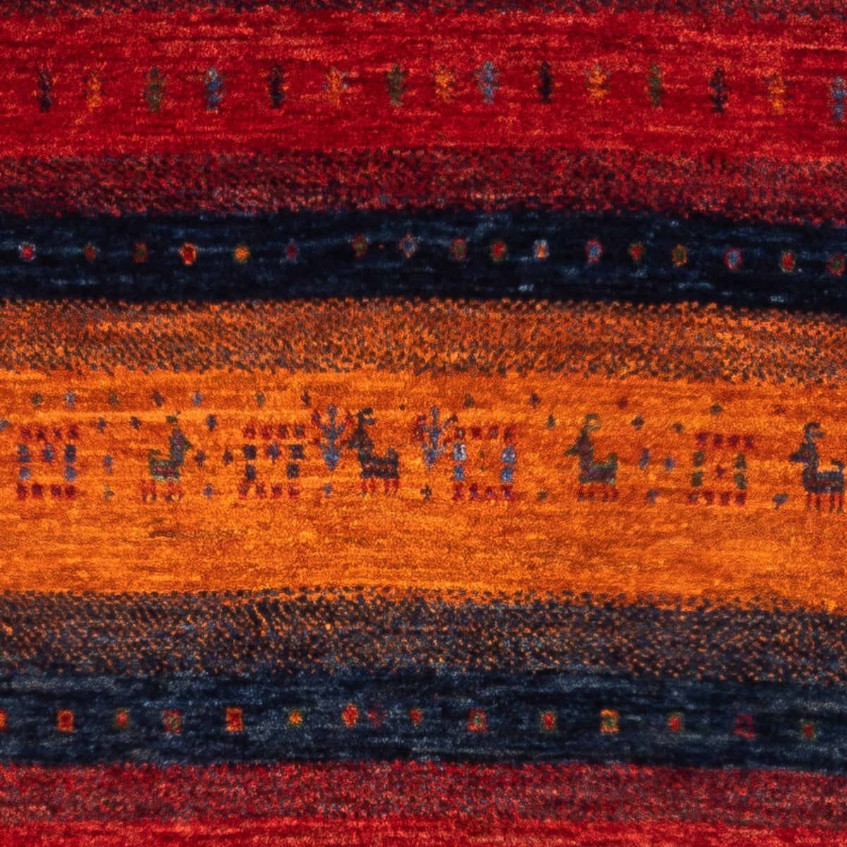 Tappeto Gabbeh - Loribaft Persero - Reale - 137 x 86 cm - multicolore